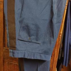 Authentique ancien pantalon d'uniforme de la Gendarmerie - grande taille (52)