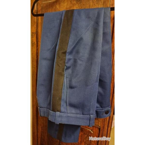 Authentique ancien pantalon d'uniforme de la Gendarmerie - taille 38