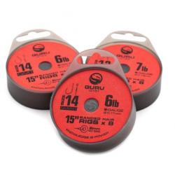 GURU BAS DE LIGNE SMWG READY RIGS BAIT BANDS GURU 0,19mm 10 15''/38cm