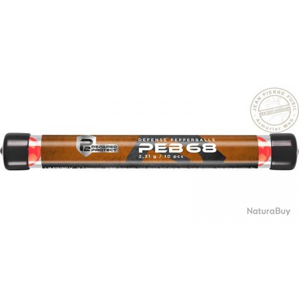 UMAREX T4E - Tube de 10 billes de dfense au poivre .68