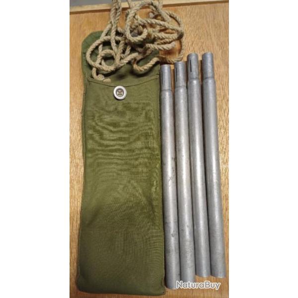 Accessoires de toile de tente militaire allemands - annes 70