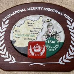 Plaque Murale Afghanistan ISAF