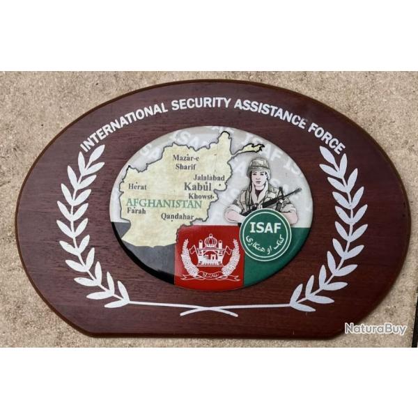 Plaque Murale Afghanistan ISAF