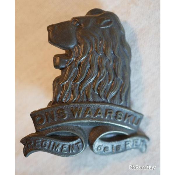 Lion Cap Badge insigne ONS WARSKU regiment de la Rey Afrique du Sud ref BX24INS006