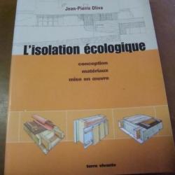 Livre l'isolation écologique de J-P Oliva Terre vivante