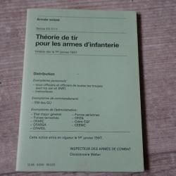 notice "Théorie de tir pour les armes infanterie"