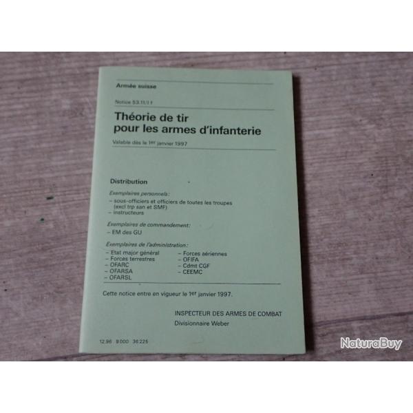 notice "Thorie de tir pour les armes infanterie"