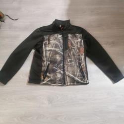 Veste camo roseaux percution taille xl