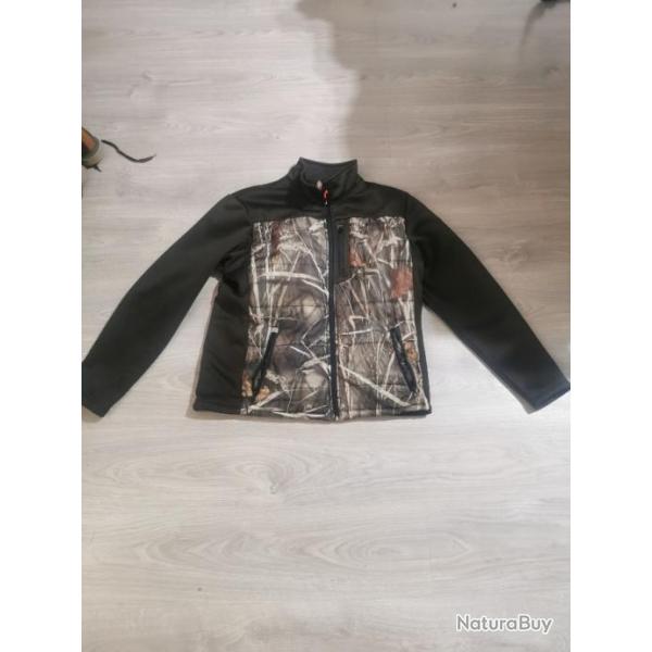 Veste camo roseaux percution taille xl