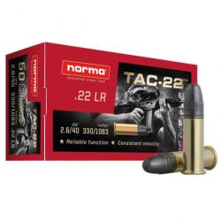 CARTOUCHES NORMA TAC-22 LRN Cal.22lr x50