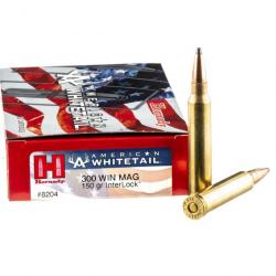 Cartouches HORNADY 300 WIN MAG InterLock -150grs