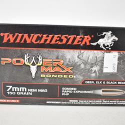 1 Boite de Balles Winchester Power Max Bonded cal: 7RM 150gr