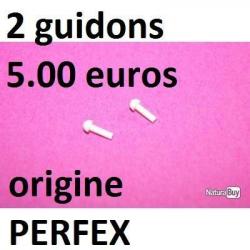 2 guidons plastiques blancs fusil PERFEX MANUFRANCE - VENDU PAR JEPERCUTE (SZA695)