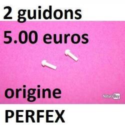 2 guidons plastiques blancs fusil PERFEX MANUFRANCE - VENDU PAR JEPERCUTE (SZA696)