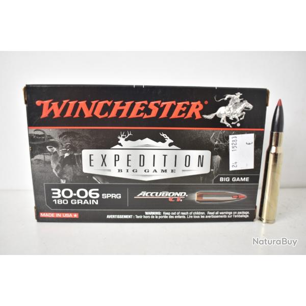 1 Boite de Balles Winchester Accubond CT cal:30-06 180gr