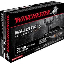 1 Boite de Balles Winchester Calibre 7mm Rem Mag Silvertip 150gr