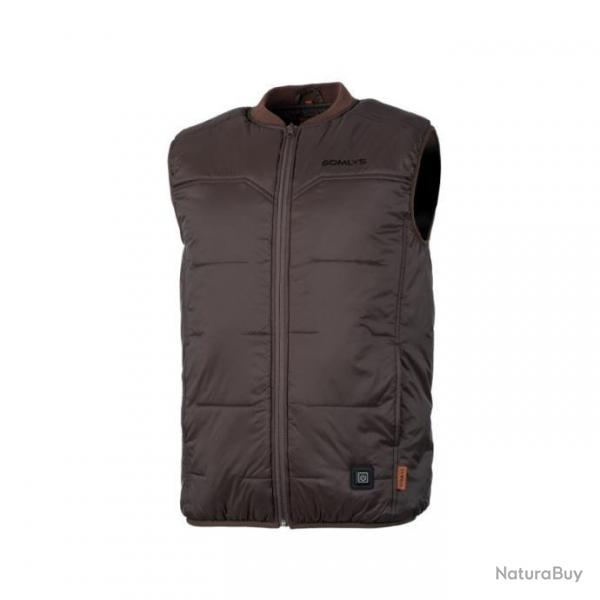 Vente Flash ! - Gilet sans manche chauffant SOMLYS thermoshield marron sans batterie