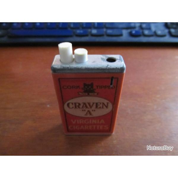 Briquet Craven A  gaz 1980's