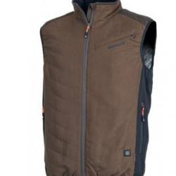 Vente Flash ! - Gilet chauffant SOMLYS marron et noir sans batterie