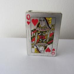 Briquet à gaz en métal Poker 1980's