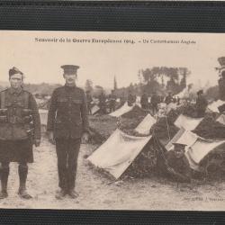 CPA -  SOLDATS BRITANNIQUES ET LEUR CANTONNEMENT