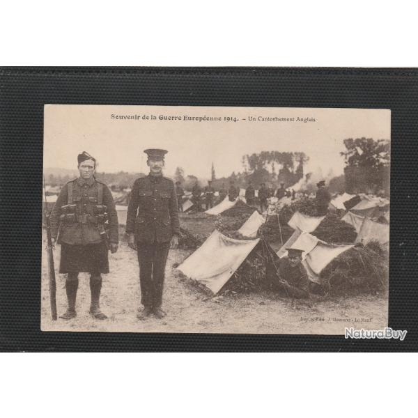 CPA -  SOLDATS BRITANNIQUES ET LEUR CANTONNEMENT