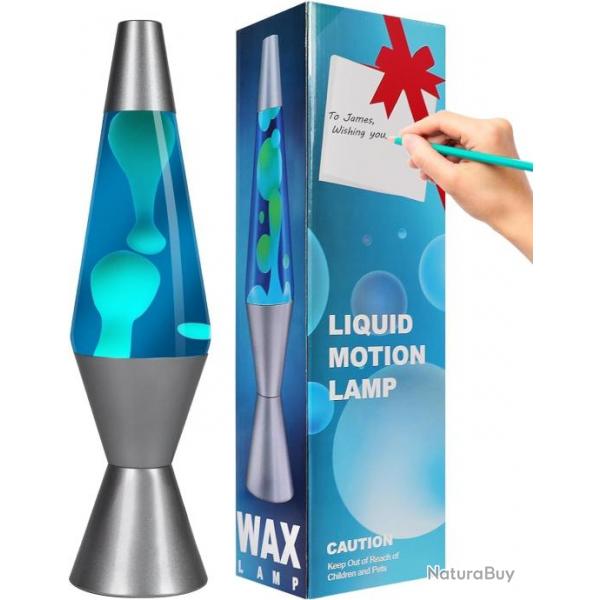 Lampes  Lave 37cm Liquide et cire blanche - Rtro - Lampe astronomique pour dcoration de la maison
