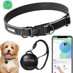 GPS Chien Tracker - Pas de Frais Mensuels - Collier Ajustable Étanche IP67 pour Petits, Moyens et Gr