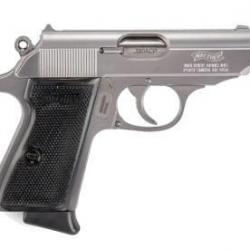 PISTOLET PPK/S WALTHER CAL 380 ACP, 7 COUPS - INOX