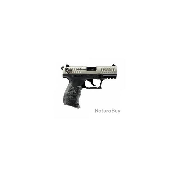 PISTOLET P22Q STANDARD WALTHER 3,42'' CAL 22LR, 10 COUPS - NICKEL