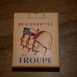 Paquet de cigarettes de troupe période Algèrie et après