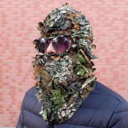 Cagoule de chasse camouflage 3D - LIVRAISON GRATUITE