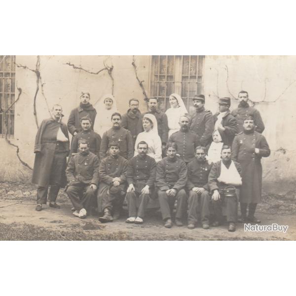 CPA-cartes Photos de soldats blesss avec infirmires Soignants -N1350