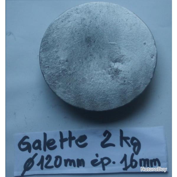 galette de plomb 2 kg