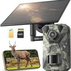 Caméra de Chasse 4G LTE  Solaire 6W - Performance et Polyvalence pour Surveillance sans Fil