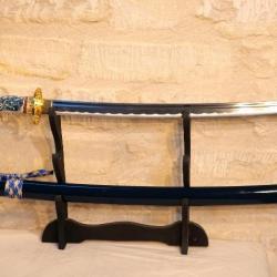 REPRODUCTION d'un sabre Chinois katana TACHI au dragon lame aiguisée - EBR24JAP008