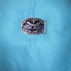 Boucle de ceinture " I like Country Music "  SUDISTE
