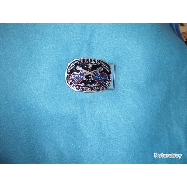 Boucle de ceinture " I like Country Music "  SUDISTE