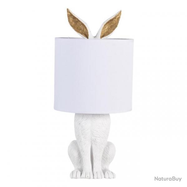 LAMPE LAPIN BLANC 43cm