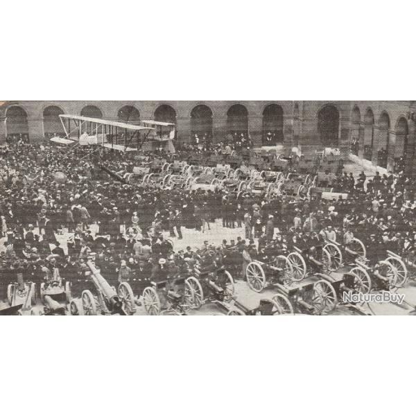 CPA - MUSEE  DE LARMEE CAMPAGNE 1914-1916 LA FOULE DEVANT LES TROPHEES DE GUERRE N410