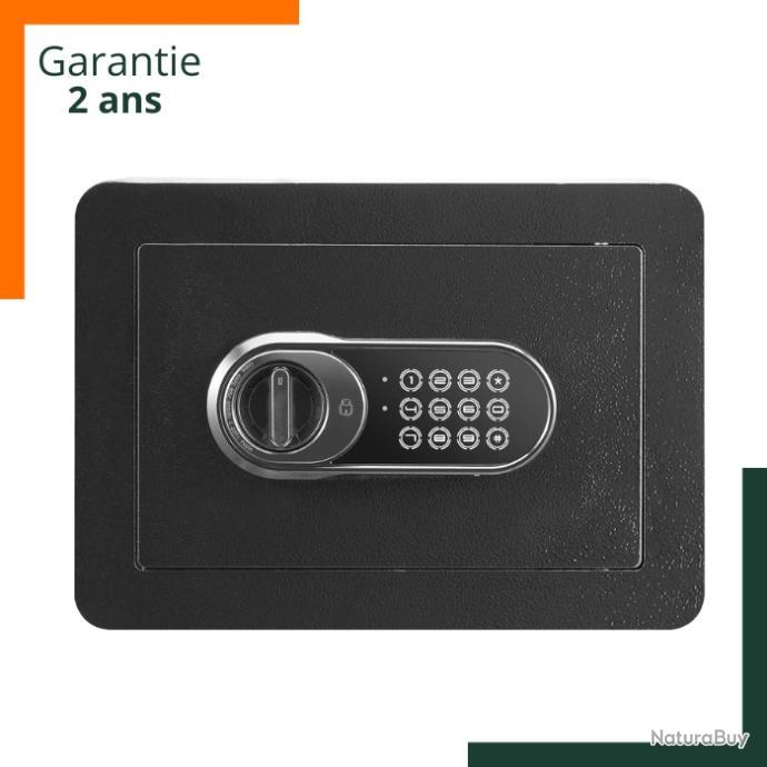 Coffre-fort De Sécurité En Acier - 23x17x17 Cm, Capacité 4.6L - Serrure à Clé (3 Clés) - Fixation Murale Ou Posable - Couleur Rose