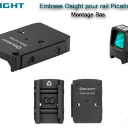 Montage / Embase Osight pour rail Picatinny - Bas - RMA-OSP091