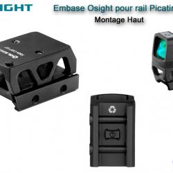 Montage / Embase Osight pour rail Picatinny - Haut - RMA-OSP157