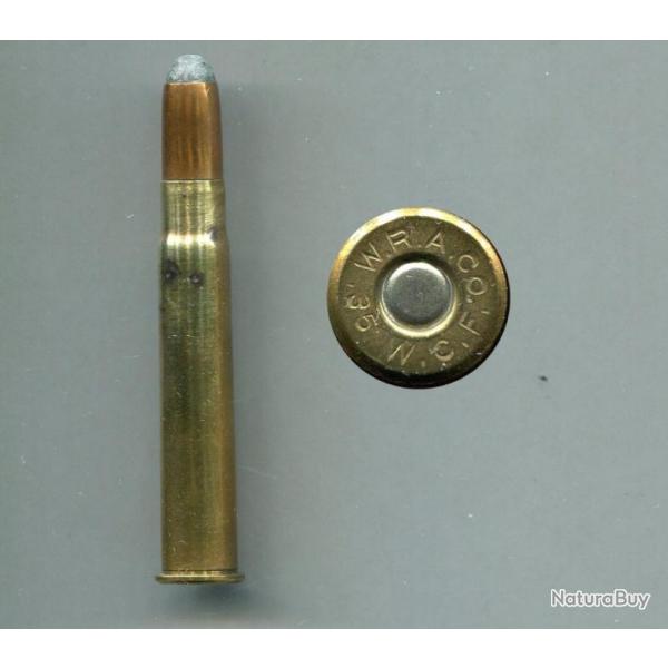 .35 WCF Winchester - marquage : W.R.A.Co. 35 W.C.F. - balle cuivre pointe plomb arrondie