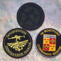 lot écussons militaire collection commandos marine montagne