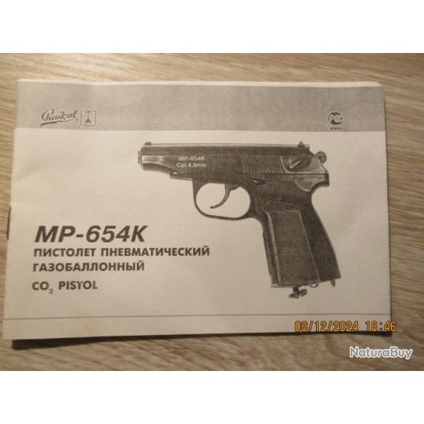 Notice Baikal MP654 K