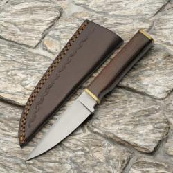 Couteau Puukko Rite Edge Ursa Skinning Drop Point Lame Acier Inox Manche Bois Etui Cuir PA203518