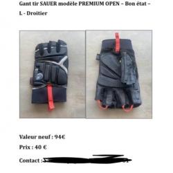 Gant tir SAUER modèle PREMIUM OPEN