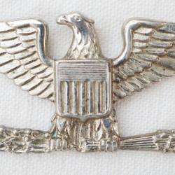 DDAY44 - authentique petit insigne US grade de colonel sans pointe -WWII  ref HER24CAS007