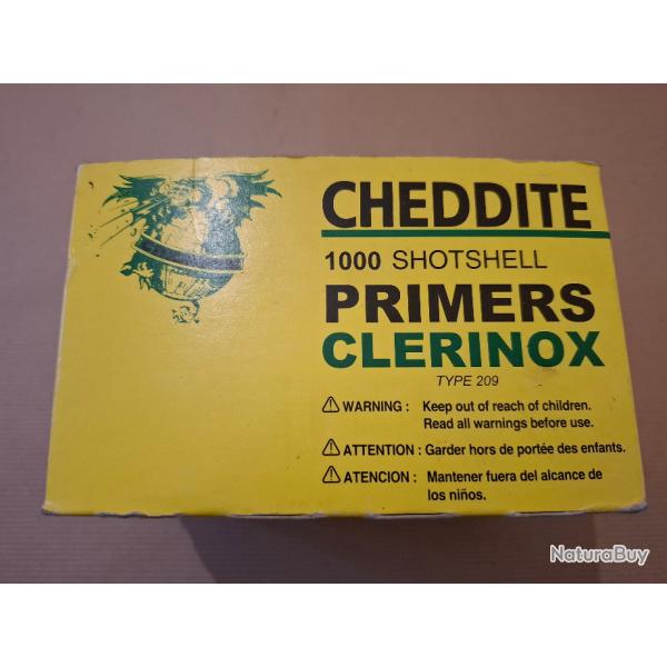 900 amorces Cheddite Clerinox type 209